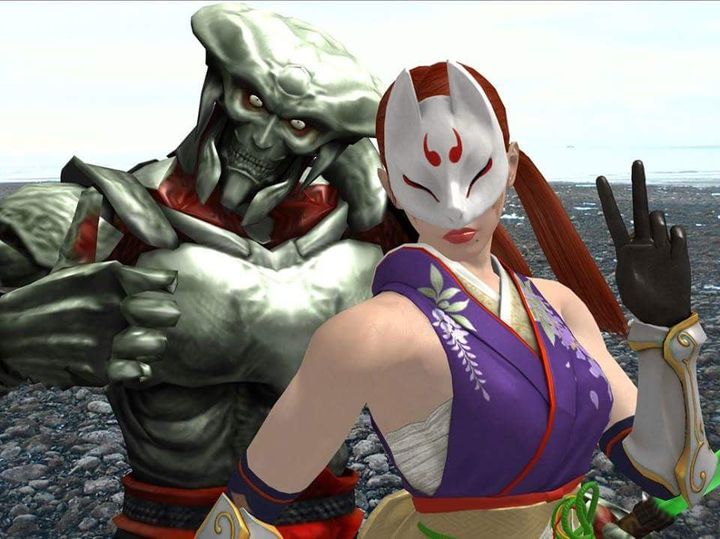 Kunimitsu i Yoshimitsu, zabawne. Artykuł o elementach kultury i historii Japonii oraz stylu mangi i anime w postaciach z gry Tekken: Yoshimitsu i Kunimitsu.