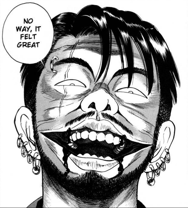 Japanese manga Ichi the Killer (Koroshiya-1) by Hideo Yamamoto. Article about the movie "Koroshiya Ichi" ("Ichi the Killer" by Takashi Miike based on Japanese manga by Hideo Yamamoto "Ichi the Killer". Kakihara, Ichi, Jiiji, Jiro and Saburo and more.