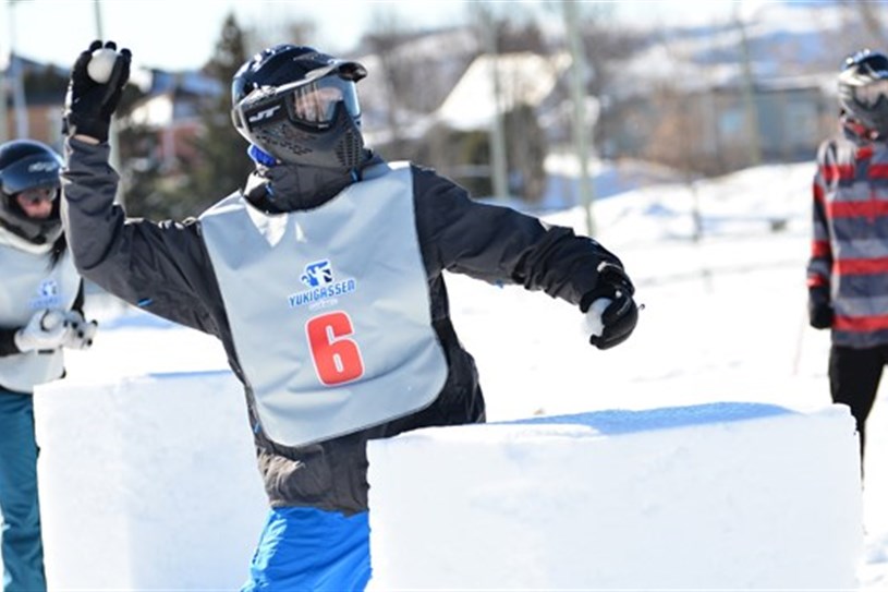 Yukigassen is a sport of snoball war, coming from Hokkaido, Japan. Article about Japanese proffessional sport of snaball fight: Yukigassen originating from Sobetsu on Hokkaido, Japan.