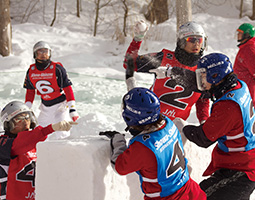 Yukigassen is a dynamic sport of snowball fight, coming from Sobetsu, Hokkaido, Japan. Article about Japanese proffessional sport of snaball fight: Yukigassen originating from Sobetsu on Hokkaido, Japan.