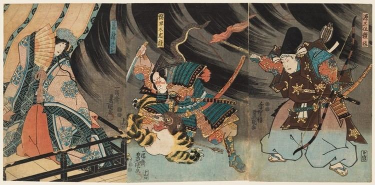 Historia Japonii: Minamoto no Yorimasa popełniający seppuku. Esej o tradycyjnym samobójstwien honorowym w Japonii - seppuku i hara-kiri. Historia honorowych samobójstw seppuku wśród samurajów średniowiecznej Japonii.