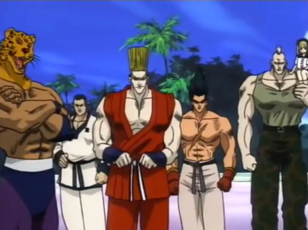 Tekken the Motion Picture - anime, Japan Motywy z mangi i anime oraz kultury Japonii w serii gier video Tekken (motywy mangowe w postaciach takich, jak Kazuya, Gon, Lili, Asuka, Yoshimitsu, Kunimitsu itp).