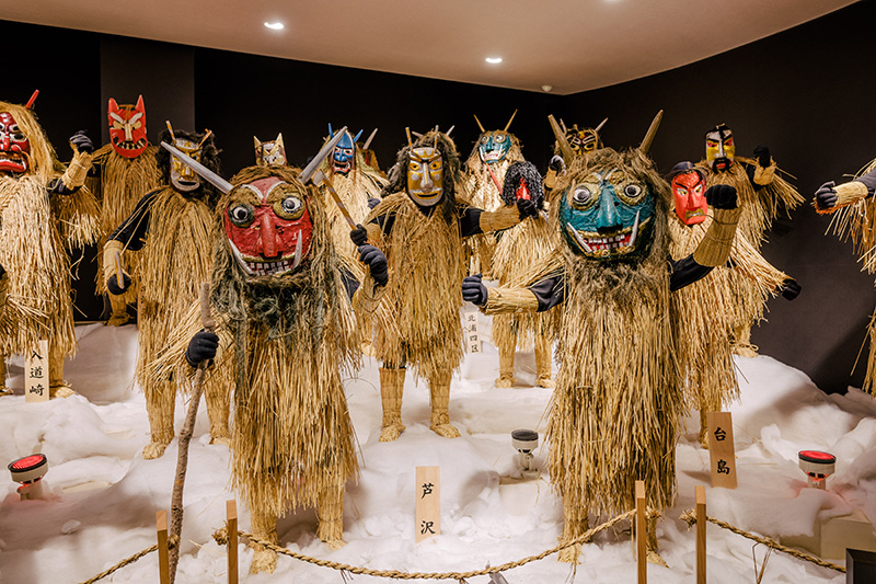 Akita museum of Namahage, Japan (New Year customs) Article about Japanese New Year's customs from remote snowy Akita - Namahage. Dark Namahage presence in New Year's day, their history, mythology behind it and role in modern Japan, manga, anime and video games.