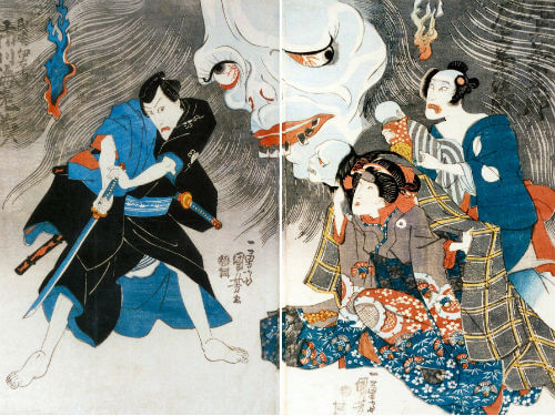 Japanese culture and history is reach in kwaidan (Japanese ghost stories). Article about one the the Three Great Ghost Stories of Japan, a kwaidan about Peony Lantern - horror about love between Ogiwara and Otsuyu. Japanese history and culture in essays.
