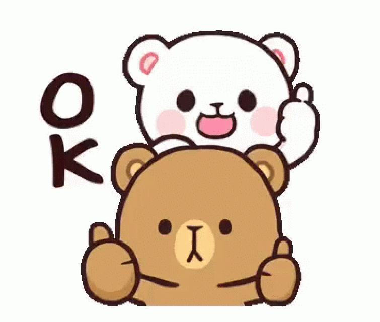 Milk and Mocha Bears telling you it is ok. Article about popular gif animated stickers from Indonesia by Melani Sie called Milk & Mocha Bears. Kawaii style animations about love and relationship with two cute bears: Milk and Mocha.