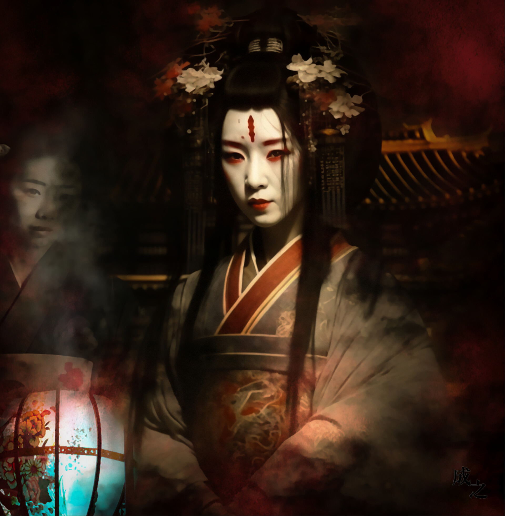 Otsuyu from Botan Daro - one of the Three Great Kaidan Tales from Japan. Article about one the the Three Great Ghost Stories of Japan, a kwaidan about Peony Lantern - horror about love between Ogiwara and Otsuyu. Japanese history and culture in essays.
