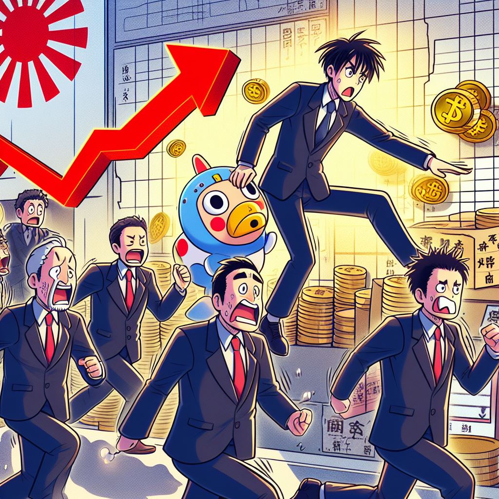 Panika japońskich biznesmenów w czasie pęknięcia bańki ekonomicznej. Artykuł o współczesnej kondycji Japonii. Jak Japonia z kraju nowoczesnego i futurystycznego, potęgi gospodarczej stała się krajem podyupadłym, w stagnacji, inercji i z ponurymi perpektywami społeczno-demograficznym?