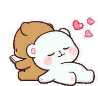 Milk sleeping on Mocha's back. Milk & Mocha Bears - kawaii stickers form Indonesia. Article about popular gif animated stickers from Indonesia by Melani Sie called Milk & Mocha Bears. Kawaii style animations about love and relationship with two cute bears: Milk and Mocha.