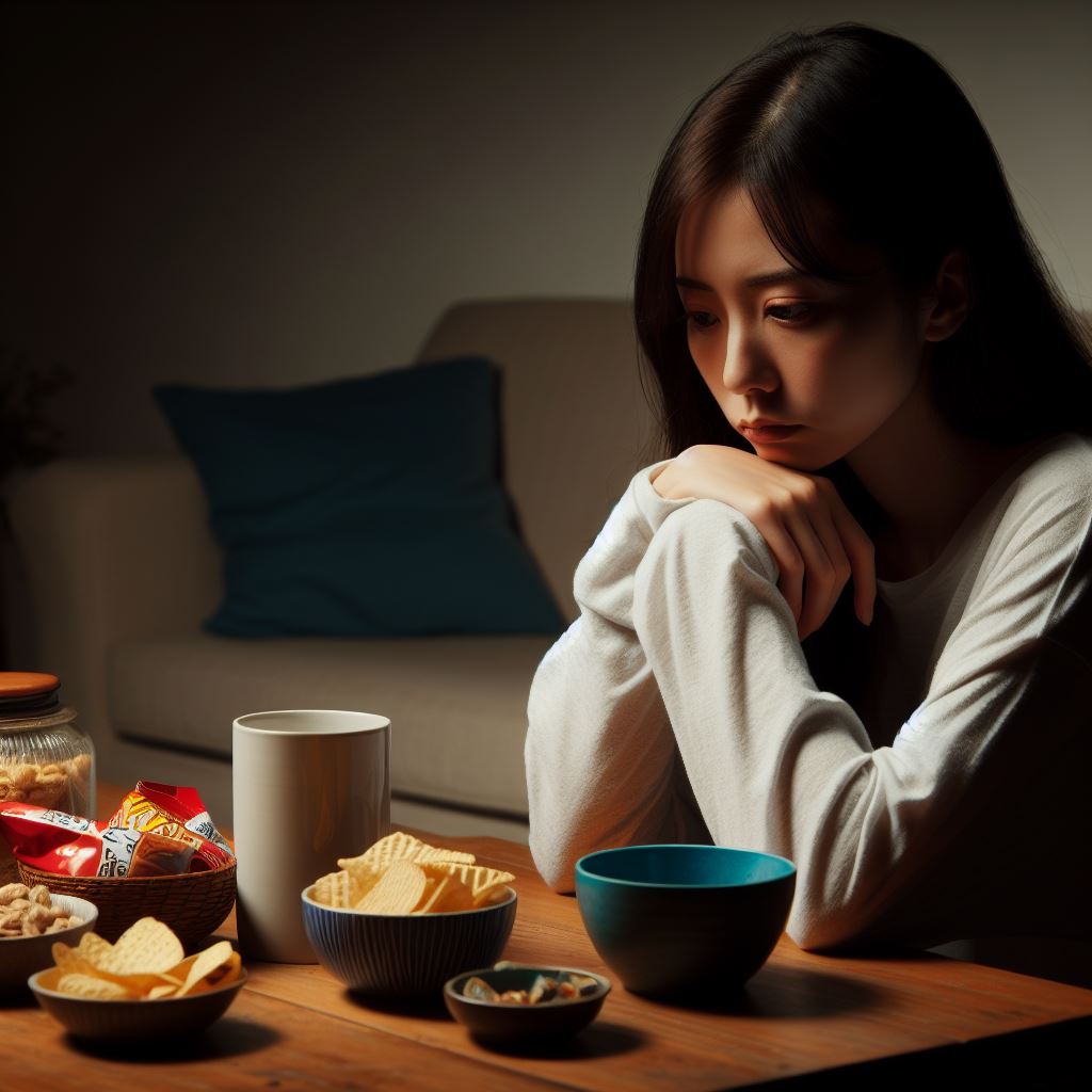 Kuchisabishii - eating out of boredome, Japan. Essay about kuchisabishii (in Japanese "lonely mouth") - how it is described in Japanese culture to eat out of boredom or loneliness and what is the psychology behind such eating?