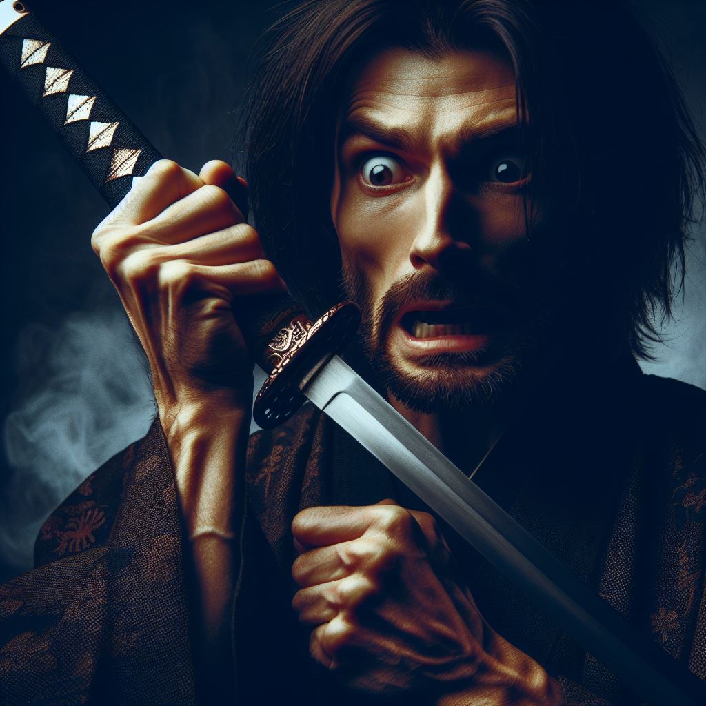 Shiro Amakusa uświadamia sobie, do czego skłonił go miecz Muramasy. Esej o japońskich mieczach (katanach) Muramasy. Przeklęte katany i zagrożenie dla rodu Tokugawa w historii Japonii. Legendy japońskie o przeklętych katanach produkcji Muramasy.