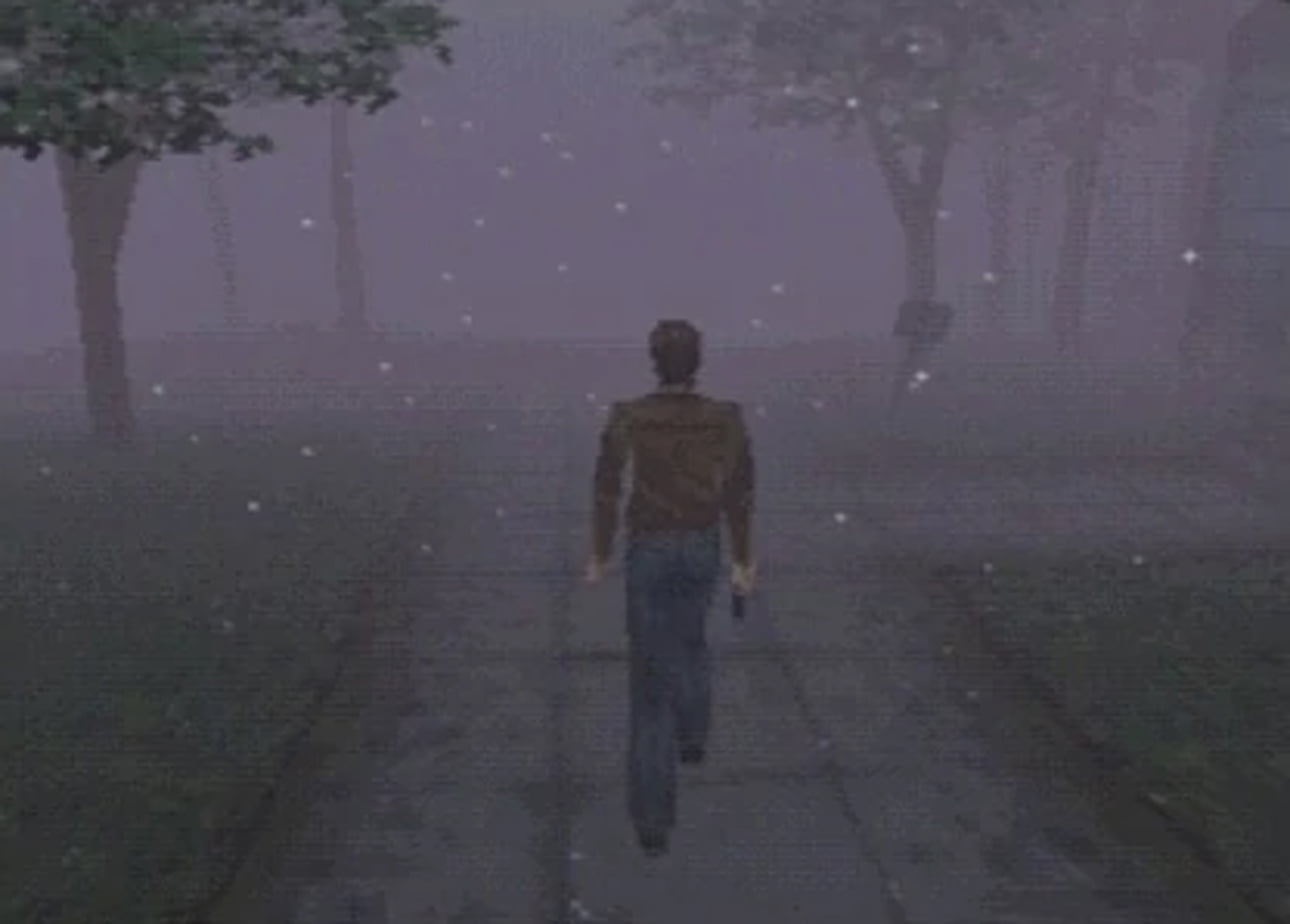 Silent Hill 1 na PSX - Harry Mason spaceruje ulicami w rytm Akiry Yamaoki. Artyku o kompozytorze muzyki do gier video - Akira Yamaoka - mistrz mrocznej symfonii serii Silent Hill.