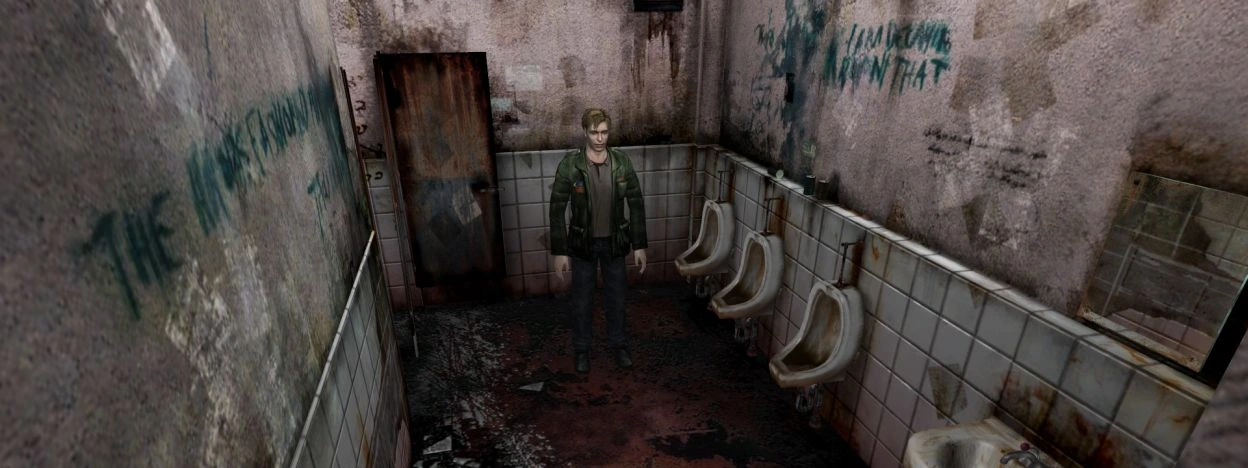 Sunderland w toaletach Silent Hill wrytm japońskiej muzyki Akiry Yamaoki. Artyku o kompozytorze muzyki do gier video - Akira Yamaoka - mistrz mrocznej symfonii serii Silent Hill.