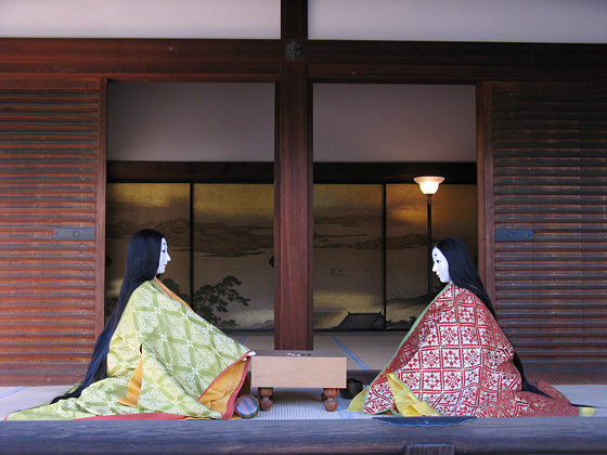 Tea ceremony in ancient Japan of Heian period. Essay about Murasaki Shikibu - female author of the first novel in the world, from ancient Japan in Heian jidai. Women in Japanese literature.