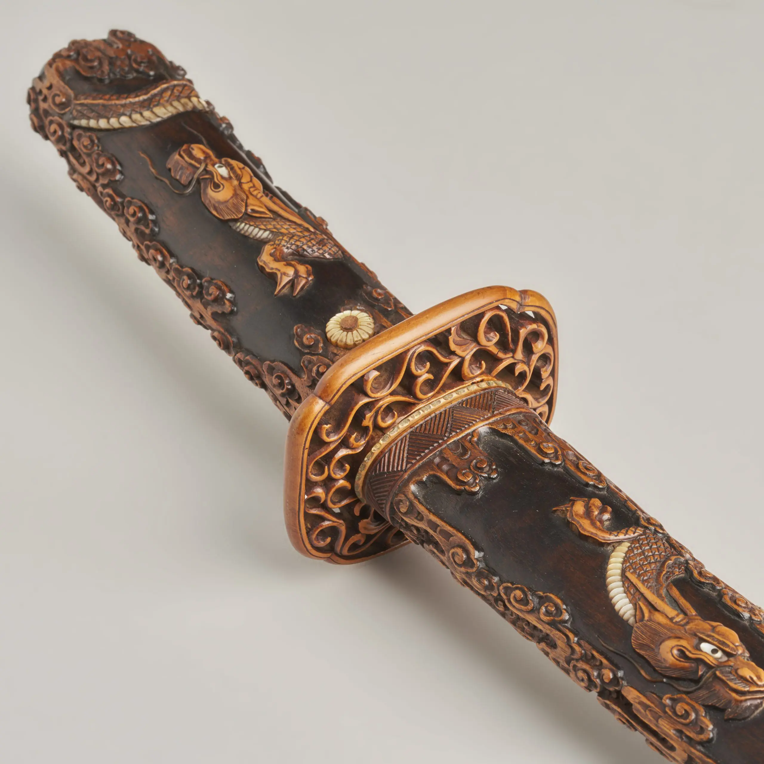 Katana's tang is called nakago - Japanese history of samurai. Essay about the Japanese sword katana - the history, structure, meaning, symbolism of katana in samurai Japan (history of samurais and Japan)