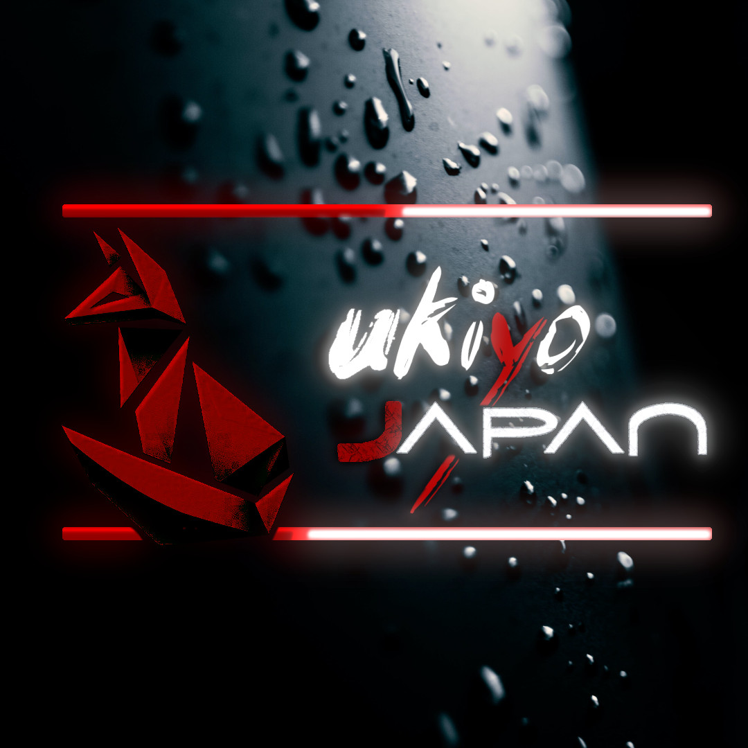 Logo ukiyo-japan.pl - strony o kulturze Japonii Symbolika trzech podstawowych kolorów w kulturze Japonii - czerwieni ako, bieli shiro i czerni kuro.