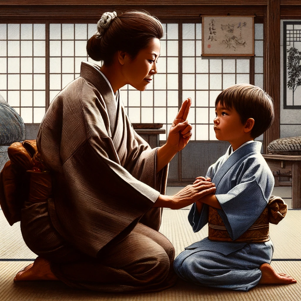 Gaman a wychowanie dzieci w Japonii. Esej o pojęciu "Gaman" - japońskiej koncepcji wytrwałości, cierpliwości i wewnętrznej siły, podobnej do europejskiego stoicyzmu. Jak objawia się w społeczeństwie Japonii, historii samurajów, filmie i anime?