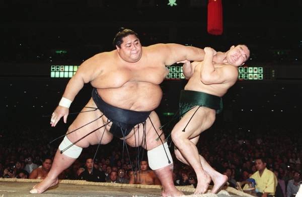 Walka sumo, Japonia. Esej o japońskim sporcie / sztuce walki: sumo. A także historia największego rikishi sumo - Raidena Tameemona. Historia Japonii.