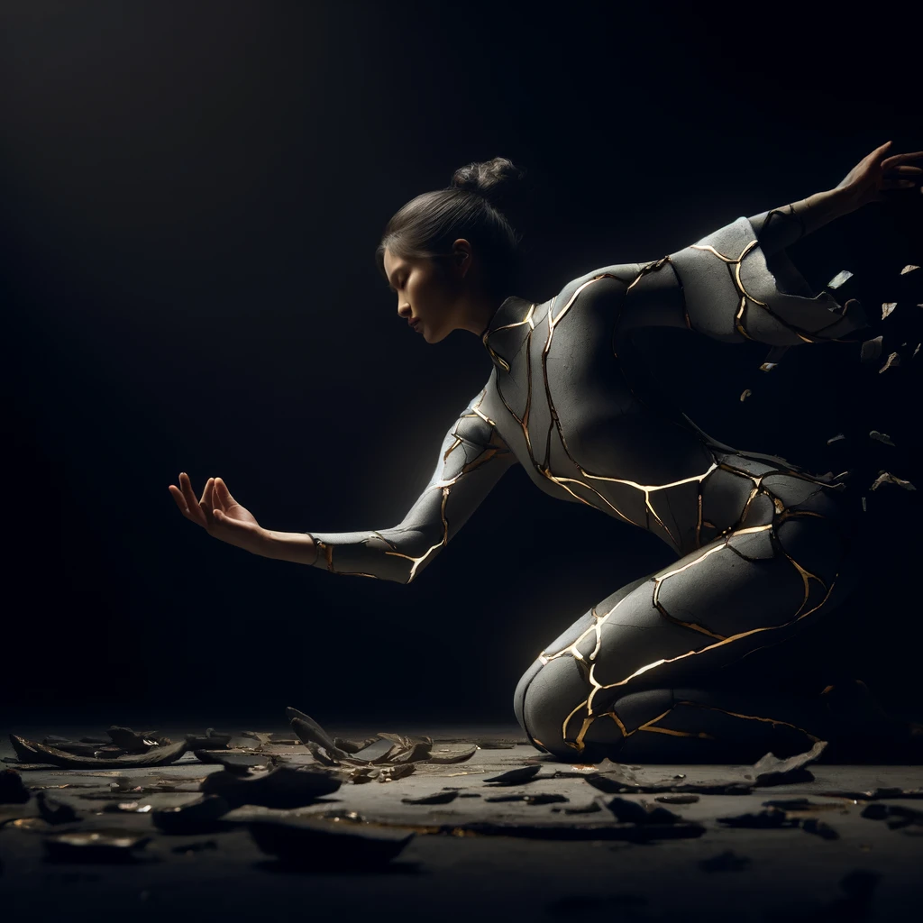 Kintsugi - naprawić pobite naczynie złotem - Japonia i wabi sabi. Artykuł o filozofii kintsugi - japońska technika sklejania rozbitych naczyń złotem - technika psychoterapii oraz filozofia wabi sabi, Japonia.