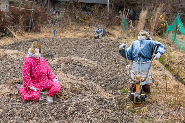 Nagoro - Wioska lelek - zamiast ludzi lalki (wyludnienie wsi Japonii, genkai Shuraku) Artykuł o współczesnej Japonii - genkai shuraku czyli problem znikających, dyludniających się wsi, ghost towns, ghost villages. Miasta i wsie duchów.