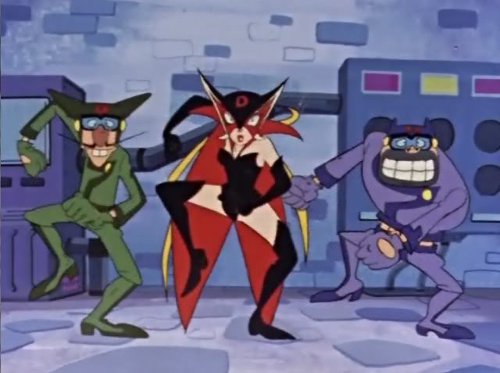 Yattaman (Yetterman) - Panna Dronia i reszta "złych" Artykuły i eseje o Japonii, jej historii i kulturze oraz mandze i anime. Lista i opis wszystkich anime, jakie emitowano na Polonii 1 w latach 90-tych. (np. Gigi, Kapitan Tsubasa, Generał Daimos, Yattaman, Calendarmen etc.).