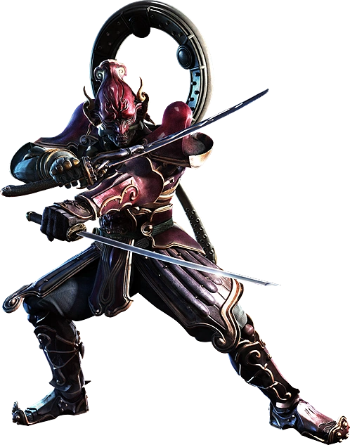 Yoshimitsu - Tekken character inspired by Japanese folklore Motywy z mangi i anime oraz kultury Japonii w serii gier video Tekken (motywy mangowe w postaciach takich, jak Kazuya, Gon, Lili, Asuka, Yoshimitsu, Kunimitsu itp).