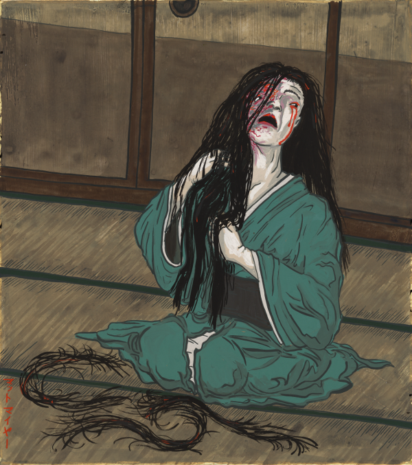 Yotsuya Kaidan - the most famous story about bakeneko and this cat-demon's vengeance Essay on dark cat demons (youkais) from Japanese mythology and shintoistic beliefs - Bakeneko. Bakeneko in culture and histpory of Japan, its role in Japanese manga, anime and games.