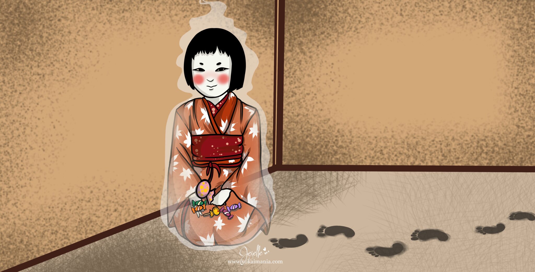 Zashiki-warashi to dziecięce duchy Yokai, przynoszące szczęście bądź nieszczęście w japońskim folklorze. Artykuł o Yokai w japońskim folklorze, ich rodzaje i występowanie, ioch rola w kulturze, mandze i anime Japonii. Bestiariusz 0 główne yokai, ich opis i występowanie w anime.