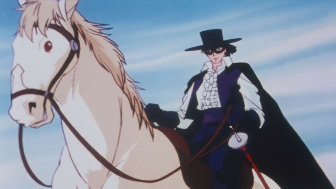 Zorro / Keiketsu Zorro / Magnificent Zorro - japońskie anime, kanał Polonia 1 Artykuły i eseje o Japonii, jej historii i kulturze oraz mandze i anime. Lista i opis wszystkich anime, jakie emitowano na Polonii 1 w latach 90-tych. (np. Gigi, Kapitan Tsubasa, Generał Daimos, Yattaman, Calendarmen etc.).